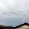 雨上がりの空に